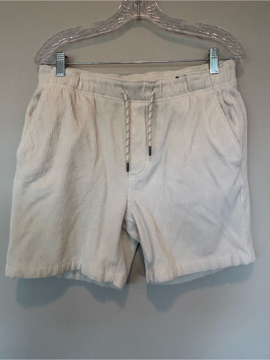 Faherty Men's Corduroy Drawstring Shorts - Cream